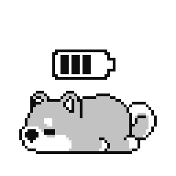 Low Battery Shiba