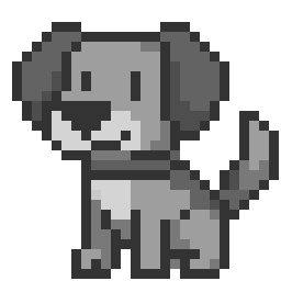 Sitting puppy