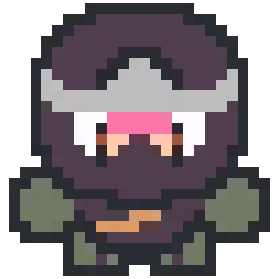 Ninja 🥷 bead pattern, 24 by 25 beads