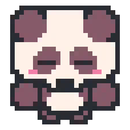 Panda 🐼 🐼 🐼  bead pattern, 24 by 26 beads