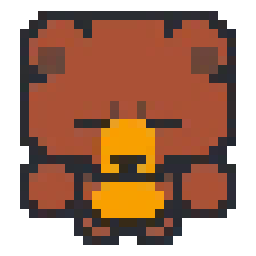 Bear 🐻 bead pattern, 26 by 26 beads