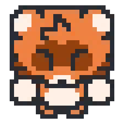Tanuki bead pattern, 24 by 26 beads