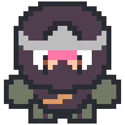 Ninja bead pattern, 24 by 25 beads