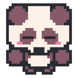 Panda 🐼  bead pattern, 24 by 26 beads