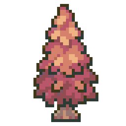 Autumn Pine bead pattern, 40 by 40 beads