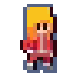 Blonde Girl bead pattern, 13 by 23 beads