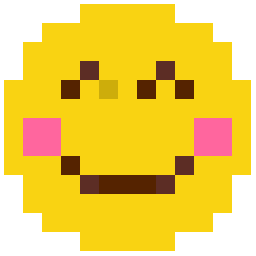 Blushing Wink Face bead pattern, 13 by 13 beads