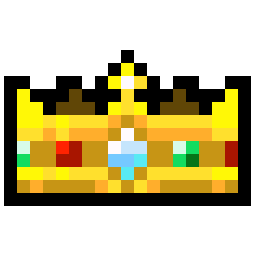 Crown bead pattern, 19 by 12 beads