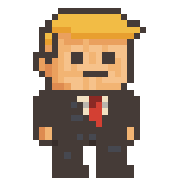 Donald trump bead pattern, 28 by 28 beads