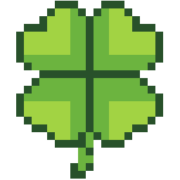 Four-Leaf Clover bead pattern, 23 by 23 beads