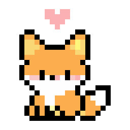 Fox bead pattern, 24 by 24 beads