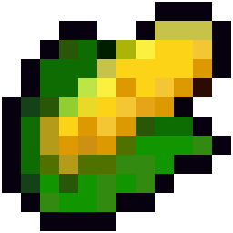 Fresh Corn Cob bead pattern, 12 by 12 beads