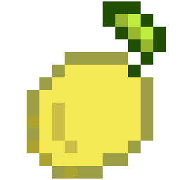 Fresh Yellow Lemon bead pattern, 14 by 14 beads