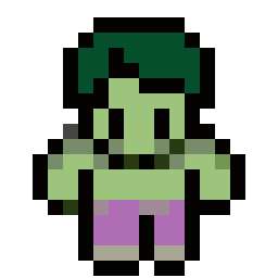 Hulk Avenger bead pattern, 18 by 18 beads