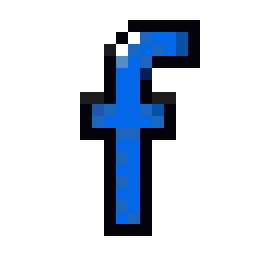 Icon: Facebook bead pattern, 20 by 20 beads