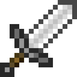 Iron Sword bead pattern, 16 by 16 beads
