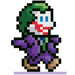 Joker Walking bead pattern, 28 by 28 beads