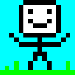 Lil guy bead pattern, 16 by 16 beads