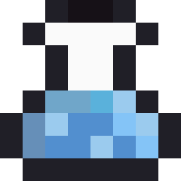 Little Blue Potion bead pattern, 8 by 8 beads