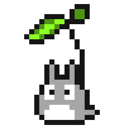 Little Gray Forest Spirit bead pattern, 16 by 24 beads