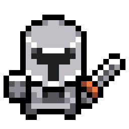 Little Silver Knight bead pattern, 22 by 22 beads