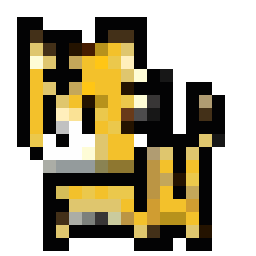 Little Tiger Cub bead pattern, 19 by 19 beads
