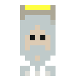 Minimal Hero: God bead pattern, 15 by 15 beads