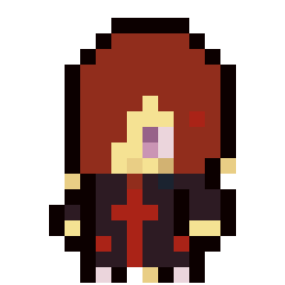 Naruto: Nagato Uzumaki bead pattern, 18 by 18 beads
