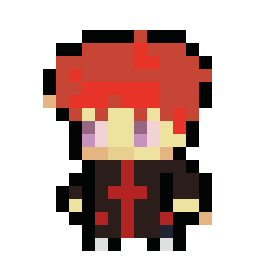 Naruto: Sasori bead pattern, 19 by 19 beads