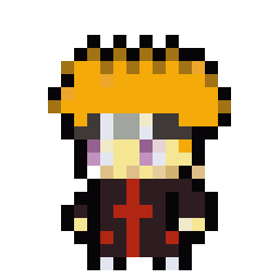 Naruto: Yahiko bead pattern, 20 by 20 beads