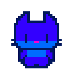 Neon Cat bead pattern, 30 by 28 beads