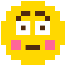 Nervous Yellow Face bead pattern, 13 by 13 beads