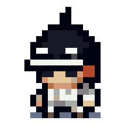One Piece: Shachi bead pattern, 21 by 21 beads