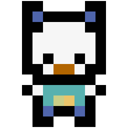 Oshawott bead pattern, 12 by 12 beads