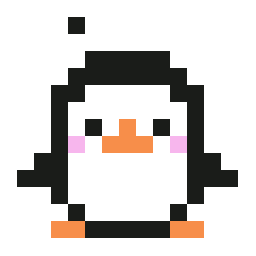 Chubby Little Penguin bead pattern, 15 by 15 beads