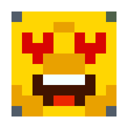 Pixel Love Face bead pattern, 12 by 12 beads