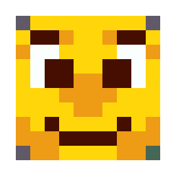 Pixel Smiley Face bead pattern, 12 by 12 beads