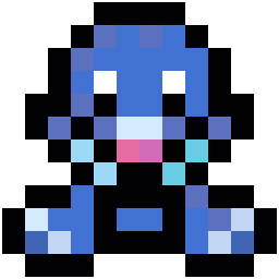 Popplio bead pattern, 12 by 12 beads