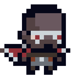 Sam Wilson (Falcon) bead pattern, 17 by 17 beads
