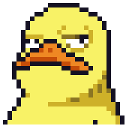 Skeptical Duck bead pattern, 27 by 27 beads