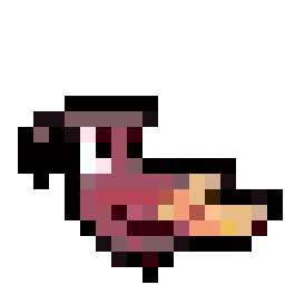 Sleepy Dodo Head bead pattern, 18 by 18 beads