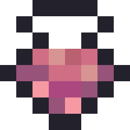 Small Pink Potion bead pattern, 8 by 8 beads