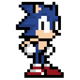 Sonic bead pattern, 27 by 27 beads