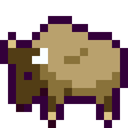 Sturdy Ox bead pattern, 16 by 16 beads