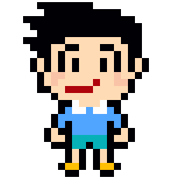 Suneo in doraemon bead pattern, 25 by 25 beads