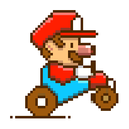 Supermario drive bead pattern, 43 by 43 beads
