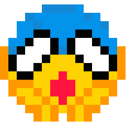 Surprised Yellow Bird bead pattern, 15 by 14 beads