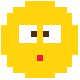 Surprised Yellow Face bead pattern, 13 by 13 beads
