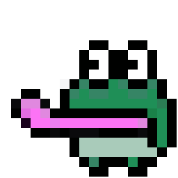 Tiny Frog bead pattern, 18 by 18 beads