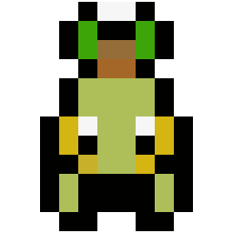 Turtwig bead pattern, 12 by 12 beads